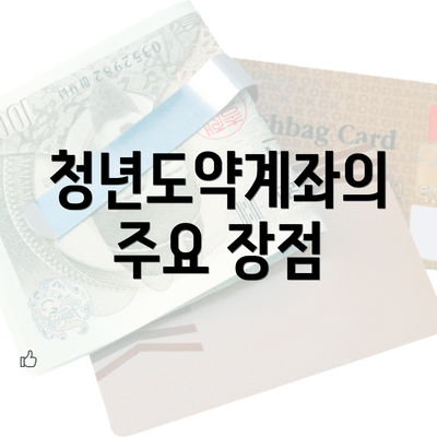 청년도약계좌의 주요 장점