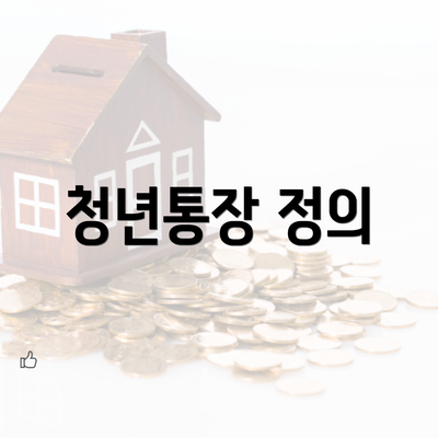 청년통장 정의