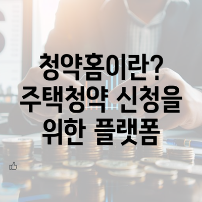 청약홈이란? 주택청약 신청을 위한 플랫폼