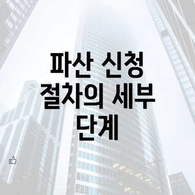 파산 신청 절차의 세부 단계