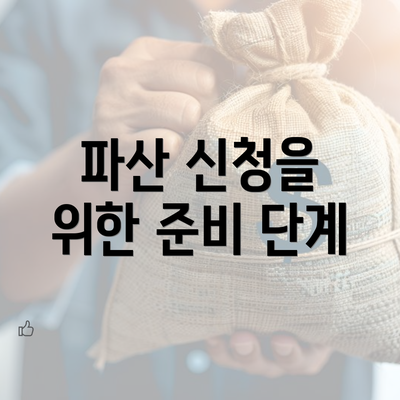 파산 신청을 위한 준비 단계