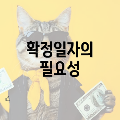 확정일자의 필요성