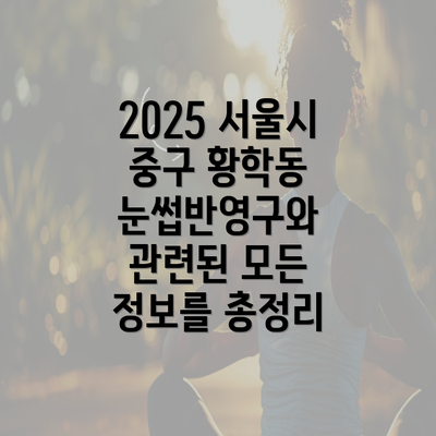 2025 서울시 중구 황학동 눈썹반영구와 관련된 모든 정보를 총정리