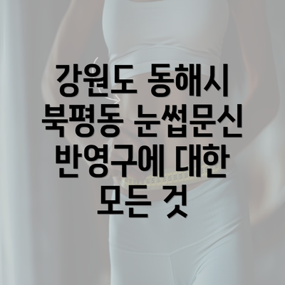 강원도 동해시 북평동 눈썹문신 반영구에 대한 모든 것