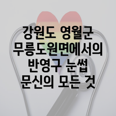 강원도 영월군 무릉도원면에서의 반영구 눈썹 문신의 모든 것