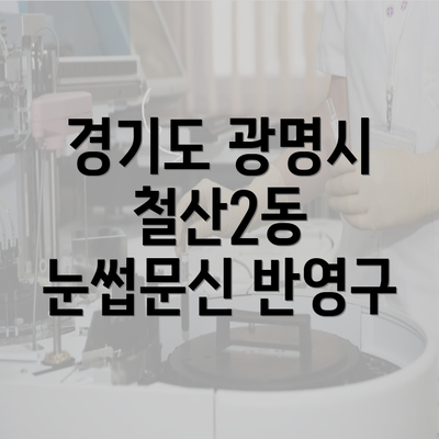 경기도 광명시 철산2동 눈썹문신 반영구