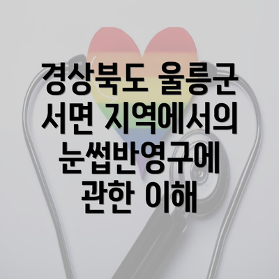 경상북도 울릉군 서면 지역에서의 눈썹반영구에 관한 이해