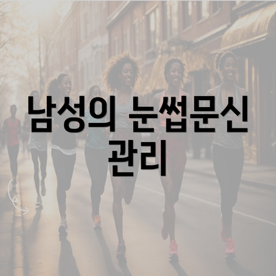 남성의 눈썹문신 관리