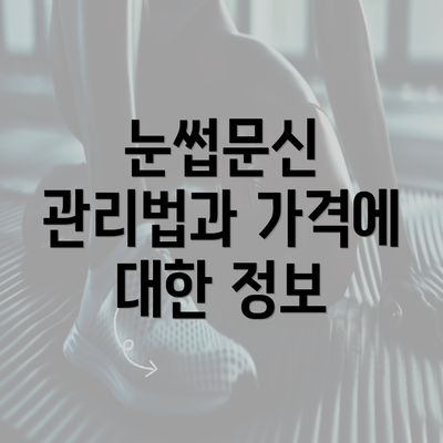 눈썹문신 관리법과 가격에 대한 정보