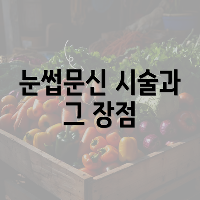 눈썹문신 시술과 그 장점