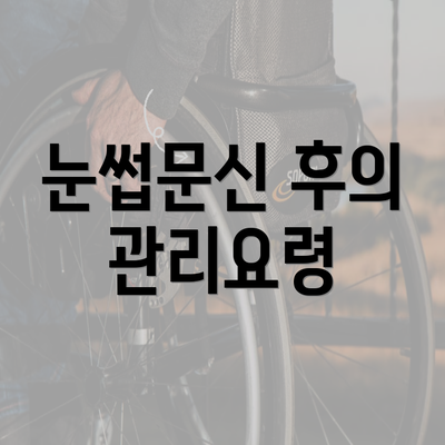 눈썹문신 후의 관리요령