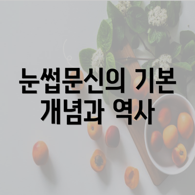 눈썹문신의 기본 개념과 역사