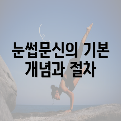 눈썹문신의 기본 개념과 절차