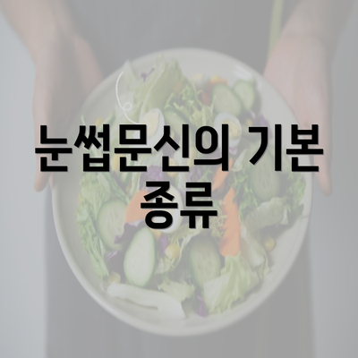 눈썹문신의 기본 종류