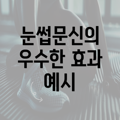 눈썹문신의 우수한 효과 예시