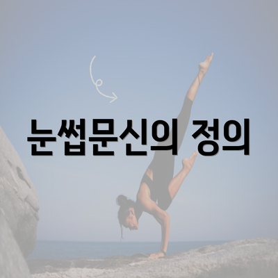 눈썹문신의 정의