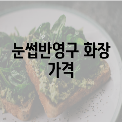 눈썹반영구 화장 가격