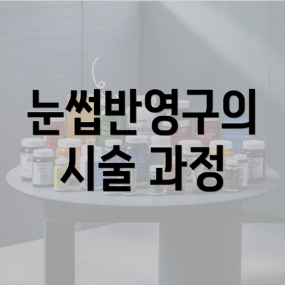 눈썹반영구의 시술 과정