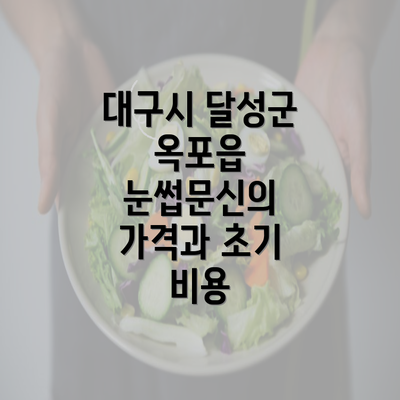 대구시 달성군 옥포읍 눈썹문신의 가격과 초기 비용