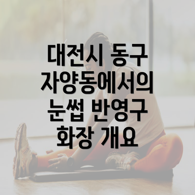 대전시 동구 자양동에서의 눈썹 반영구 화장 및 관련 정보 총정리