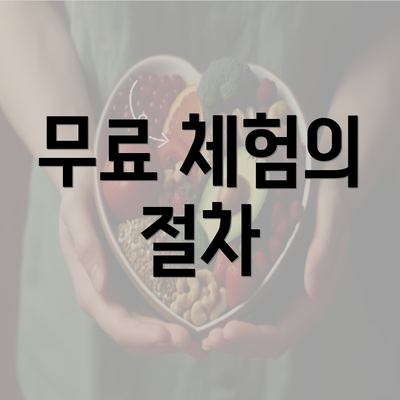 무료 체험의 절차