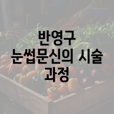 반영구 눈썹문신의 시술 과정