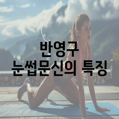 반영구 눈썹문신의 특징