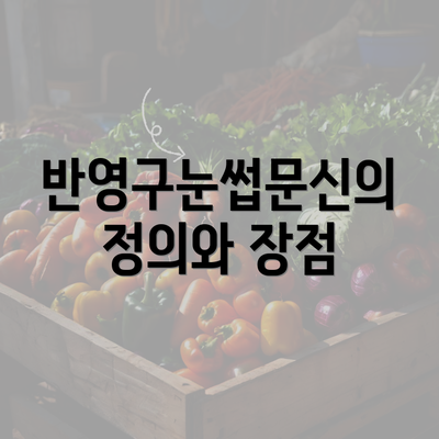 반영구눈썹문신의 정의와 장점