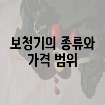 보청기의 종류와 가격 범위