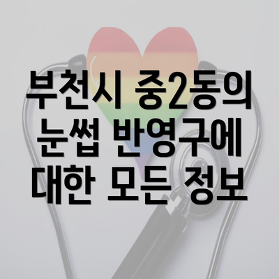 부천시 중2동의 눈썹 반영구에 대한 모든 정보