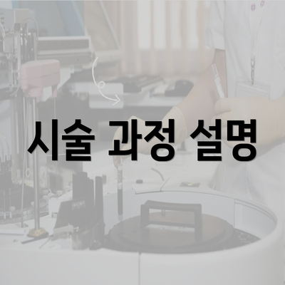 시술 과정 설명