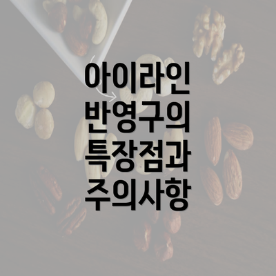 아이라인 반영구의 특장점과 주의사항