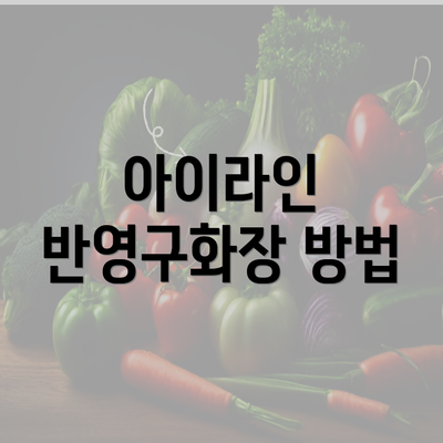 아이라인 반영구화장 방법