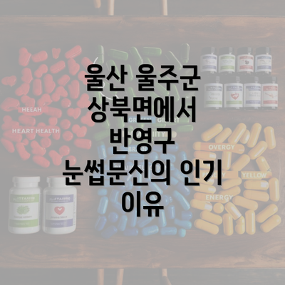 울산 울주군 상북면에서 반영구 눈썹문신의 인기 이유