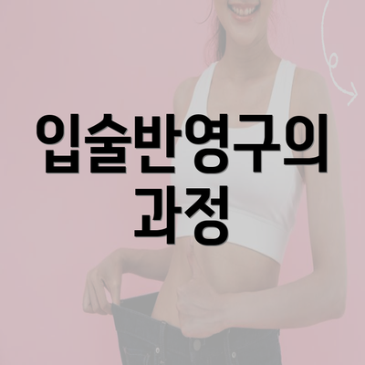 입술반영구의 과정