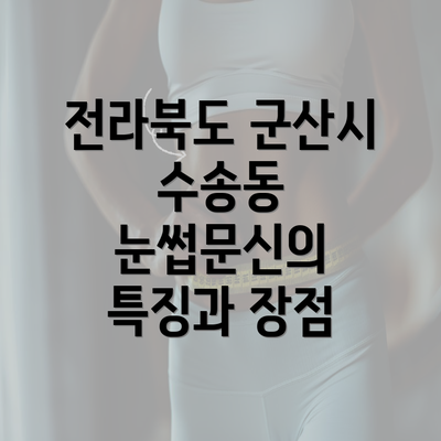 전라북도 군산시 수송동 눈썹문신의 특징과 장점