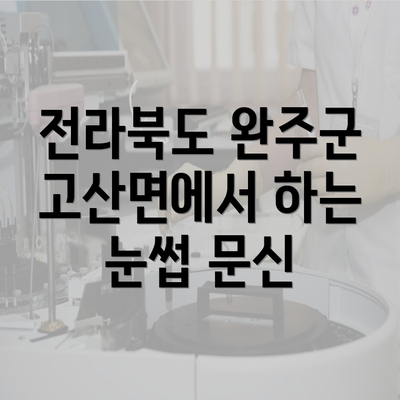 전라북도 완주군 고산면에서 하는 눈썹 문신