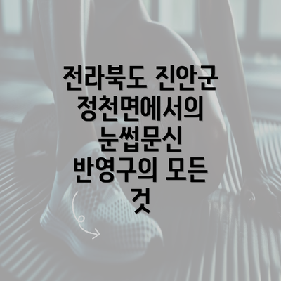 전라북도 진안군 정천면에서의 눈썹문신 반영구의 모든 것