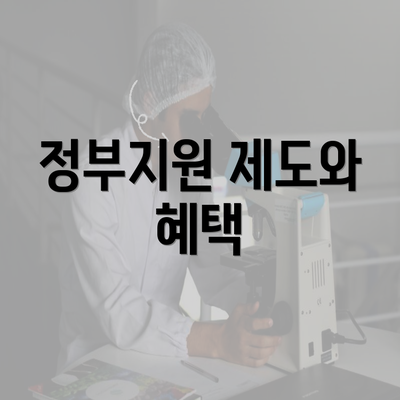 정부지원 제도와 혜택