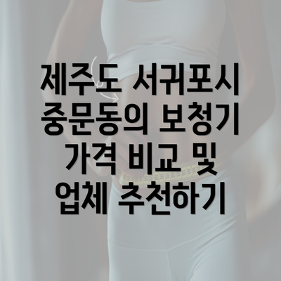 제주도 서귀포시 중문동의 보청기 가격 비교 및 업체 추천하기