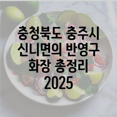 충청북도 충주시 신니면의 반영구 화장 총정리 2025