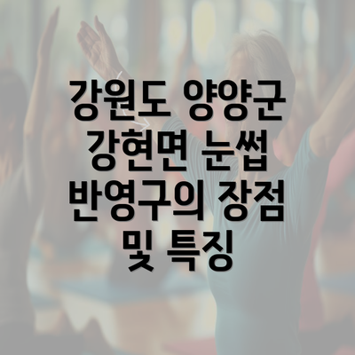 강원도 양양군 강현면 눈썹 반영구의 장점 및 특징