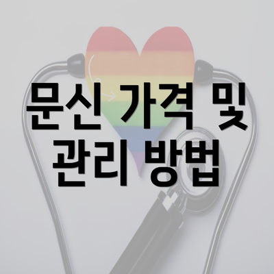 문신 가격 및 관리 방법