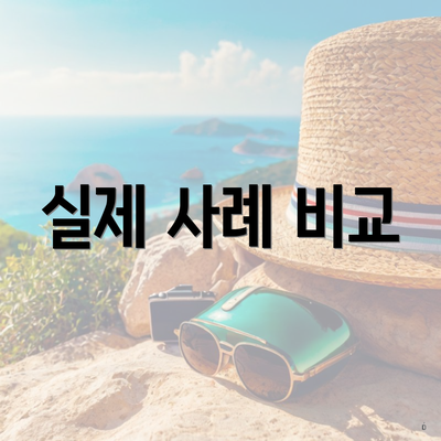 실제 사례 비교