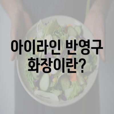 아이라인 반영구 화장이란?