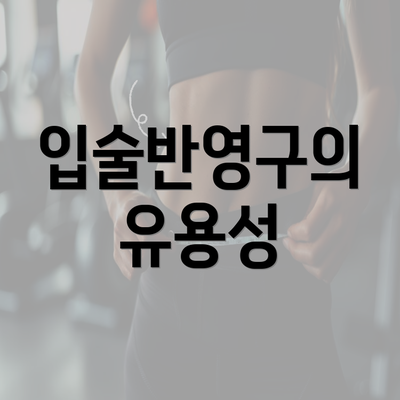 입술반영구의 유용성