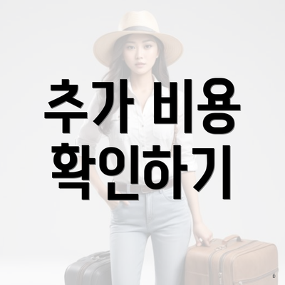 추가 비용 확인하기