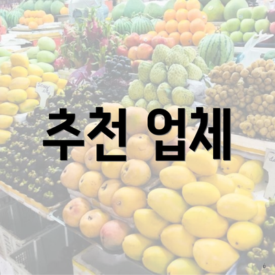 추천 업체