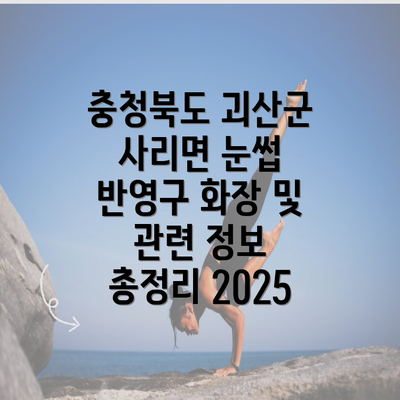 충청북도 괴산군 사리면 눈썹 반영구 화장 및 관련 정보 총정리 2025