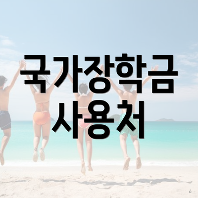 국가장학금 사용처